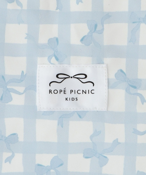 ROPE' PICNIC(ロペピクニック)の「【KIDS/キッズ】チェック×リボン柄ナップザック(バックパック/リュック・キッズ・サックス/ラベンダー系・F)」の22枚目の写真
