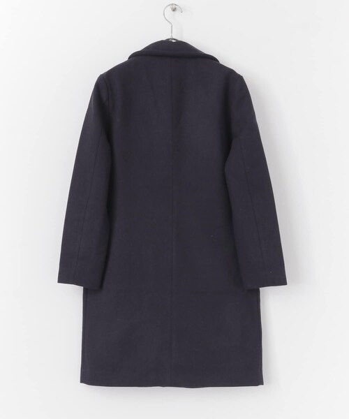 ITEMS URBANRESEARCH（アイテムズ アーバンリサーチ）の「メルトンチェスターコート∴（チェスターコート・レディース・NVY/BLK・FREE）」の7枚目の写真