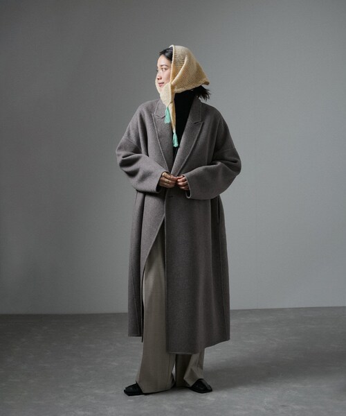 ADAM ET ROPE'(アダムエロペ)の「【chisaki(チサキ)】Hope stole(ストール/ショール・レディース・オフホワイト/ライトグリーン・F)」の7枚目の写真