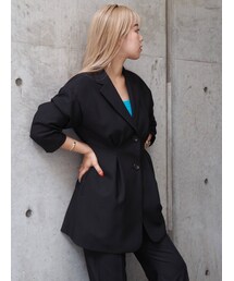 EVRIS | オーバーサイズフレアジャケット【セットアップ着用可能】(テーラードジャケット)