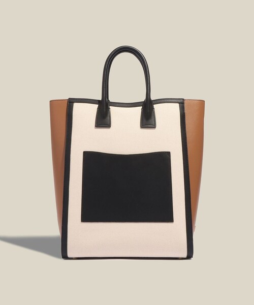 ROPE'（ロペ）の「【E'POR】I BAG Large【通勤】【A4対応】（トートバッグ・レディース・ブラック/ダークブラウン・F）」の5枚目の写真