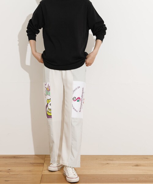 THE GOODLAND MARKET（ザグッドランドマーケット）の「SREU　Swiching PANTS（その他パンツ・レディース・IVORY2/IVORY1/BLACK1/BLACK2・L/S）」の20枚目の写真