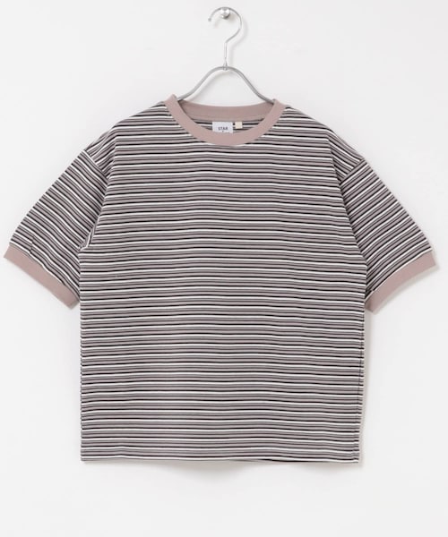URBAN RESEARCH DOORS(アーバンリサーチドアーズ)の「『別注』STAR&STRIPE×DOORS MULTI RINGER T-SHIRTS(Tシャツ/カットソー・レディース・GRAY/BROWN/BLUE・One)」の5枚目の写真