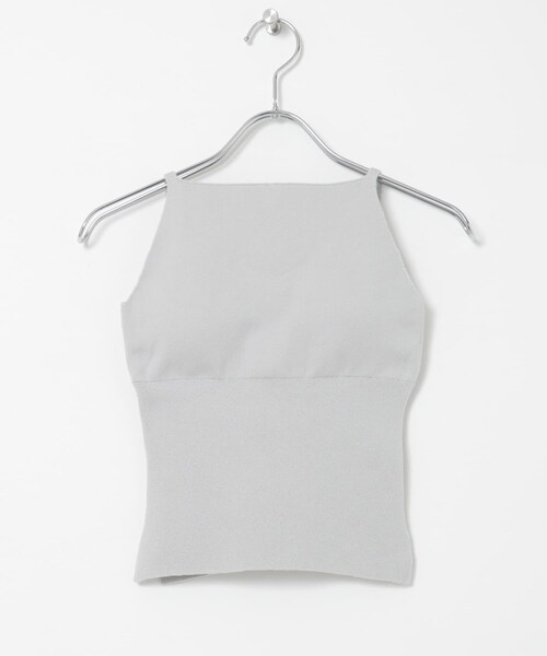 THE GOODLAND MARKET（ザグッドランドマーケット）の「nakes　Cotton Silk Halter Tank（タンクトップ・レディース・Dark Moss/Fog Gray/Ginger・1）」の2枚目の写真