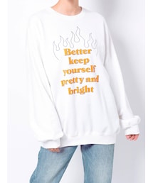 jouetie | ファイヤーグラフィックルーズプルオーバー(Tシャツ/カットソー)