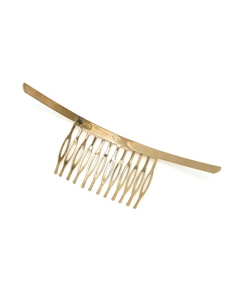 ADAM ET ROPE'（アダムエロペ）の「メタリックバーコーム（バレッタ/ヘアクリップ・レディース・ゴールド/シルバー・F）」の6枚目の写真