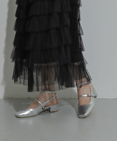 SENSE OF PLACE by URBAN RESEARCH（センスオブプレイスバイアーバンリサーチ）の「メリージェーンシューズ（その他シューズ・レディース・SILVER/BLACK/MINT・S/M/L）」の4枚目の写真