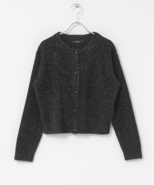 URBAN RESEARCH ROSSO（アーバンリサーチロッソ）の「ラメシャギーカーディガン（カーディガン/ボレロ・レディース・BLUE GRAY/BLACK・Free）」の10枚目の写真