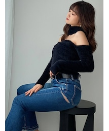 GYDA | 2WAYシャギーチョーカーニットトップス(ニット/セーター)