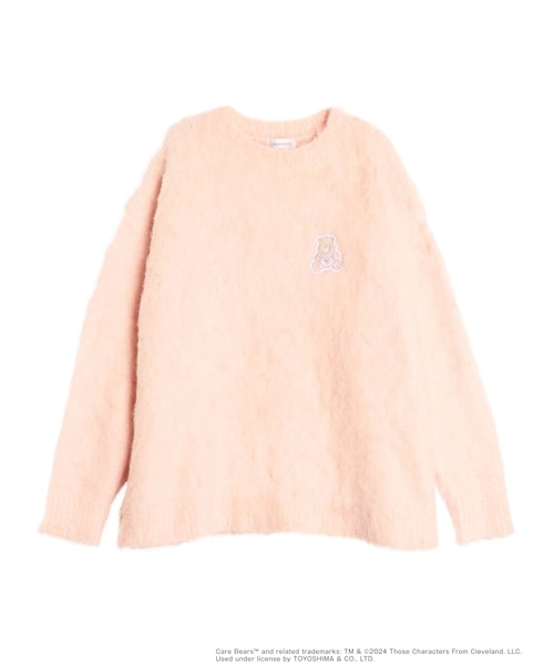 CALNAMUR（カルナムール）の「【Care Bearsコラボ】EMBLEM BRUSHED BIG KNIT（ニット/セーター・レディース・ピンク/オレンジ/ブルー/パープル/アイボリー・F）」の2枚目の写真