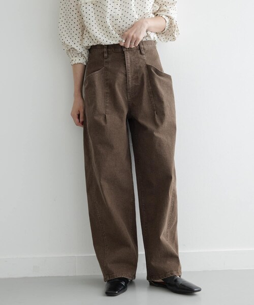 URBAN RESEARCH Sonny Label（アーバンリサーチサニーレーベル）の「カーブポケットデニムパンツ（デニムパンツ・レディース・ブラウン/インディゴ・36/38）」の5枚目の写真