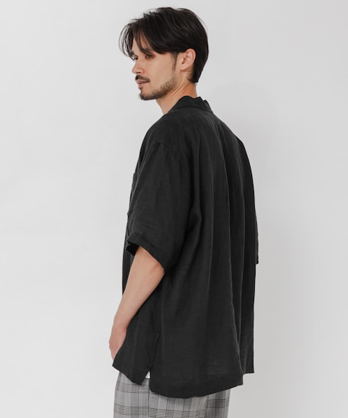 URBAN RESEARCH(アーバンリサーチ)の「『別注』BROOKS BROTHERS×URBAN RESEARCH LINEN CAMP SHIRTS SHORT-SLEEVE(シャツ/ブラウス・メンズ・BLACK/BLUE/BODEAUX・M/L/XL)」の15枚目の写真