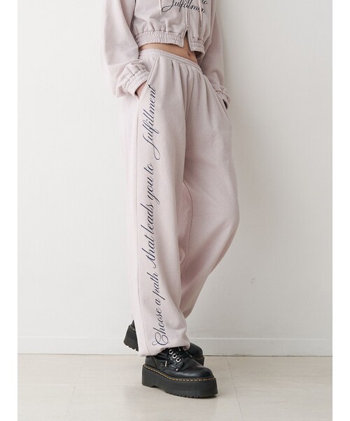 jouetie（ジュエティ）の「ラメスウェットルーズパンツ（セットアップ・レディース・グレー/ブラック/ピンク・M）」の9枚目の写真