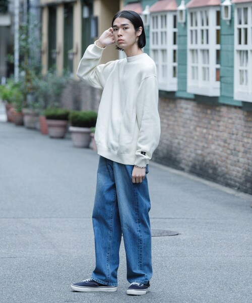 URBAN RESEARCH（アーバンリサーチ）の「『別注』RUSSELL ATHLETIC×UR　CREW NECK PULLOVER（ニット/セーター・メンズ・BLACK/IVORY・M/L）」の10枚目の写真
