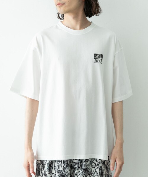 URBAN RESEARCH Sonny Label（アーバンリサーチサニーレーベル）の「REEF　BOX LOGO SHORT-SLEEVE T-SHIRTS（Tシャツ/カットソー・メンズ・WHT/BLK/PNK・M/L）」の6枚目の写真