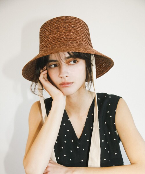 URBAN RESEARCH DOORS（アーバンリサーチドアーズ）の「リボン麦わら帽子（ハット・レディース・BLACK/BROWN・one）」の20枚目の写真