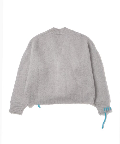 ADAM ET ROPE'(アダムエロペ)の「【BONSAI/ボンサイ】MOHAIR KNIT CARDIGAN(カーディガン/ボレロ・メンズ・グレー/ブルー/パープル・M/S)」の12枚目の写真