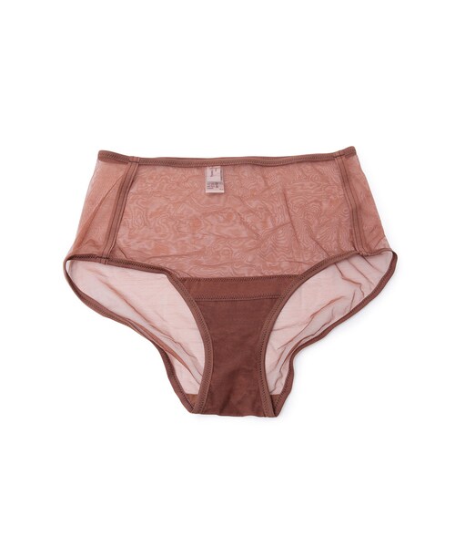 ADAM ET ROPE'（アダムエロペ）の「WOMENS【Yasmine Eslami】High panty（ショーツ・レディース・ダークブラウン・S/M）」の3枚目の写真