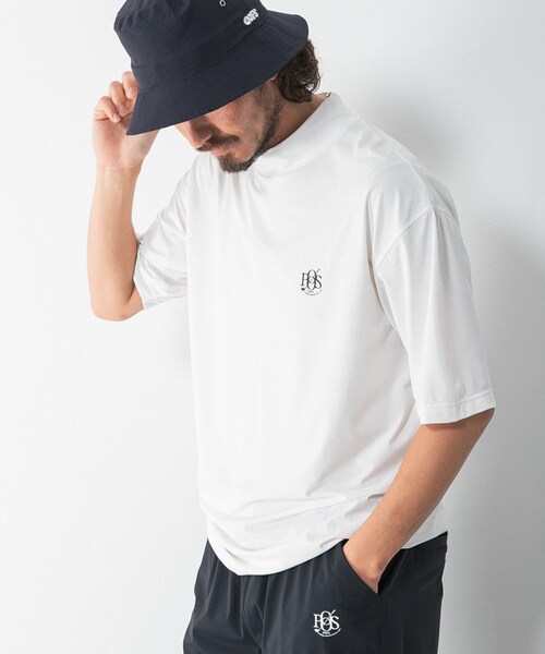 URBAN RESEARCH Sonny Label（アーバンリサーチサニーレーベル）の「OOPS　吸水速乾モックネックTシャツ（Tシャツ/カットソー・メンズ・WHITE/BLACK/WHITE 廃番/BLACK 廃番・M/L/XL/4）」の5枚目の写真