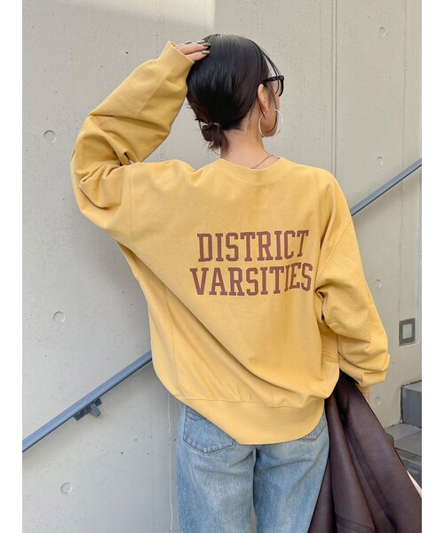 Ungrid（アングリッド）の「ビッグシルエットロゴスウェット（スウェット・レディース・グレー/オレンジ/ネイビー/イエロー・F）」の10枚目の写真