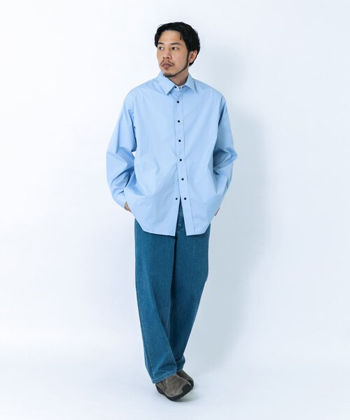 EKAL(エカル)の「エステネージュ ロングスリーブシャツ(シャツ/ブラウス・メンズ・サックス/ストライプ・M/L)」の8枚目の写真