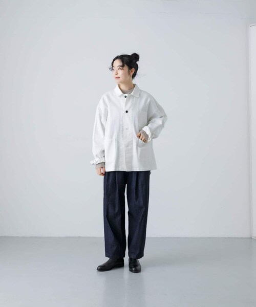 かぐれ（カグレ）の「『ユニセックス』デニムカバーオール（カバーオール・レディース・OFF/INDIGO・1/2）」の11枚目の写真