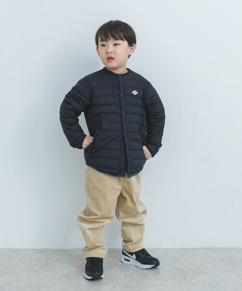 URBAN RESEARCH DOORS（アーバンリサーチドアーズ）の「DANTON　INNER DOWN CREW-NECK JACKET(KIDS)（ダウンジャケット/コート・キッズ・BLACK/OYSTER・115/135）」の14枚目の写真