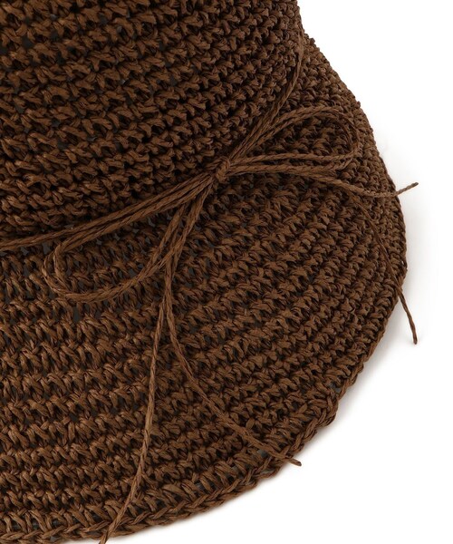 VIS（ビス）の「シンプル雑材ハット（ハット・レディース・ダークブラウン/ベージュ/ベージュ系・F）」の19枚目の写真