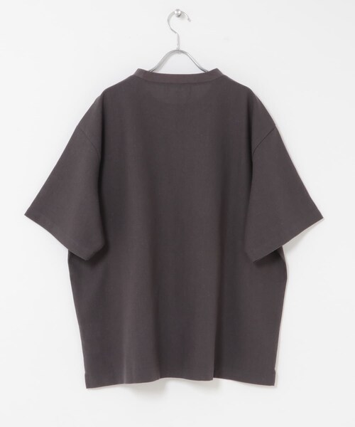 URBAN RESEARCH Sonny Label（アーバンリサーチサニーレーベル）の「接触冷感リネン混ショートスリーブTシャツ（Tシャツ/カットソー・メンズ・ストライプ/チャコール/ブラック・M/L/XL）」の22枚目の写真