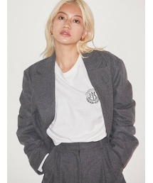 EMODA | ウールブレンドショートジャケット(テーラードジャケット)