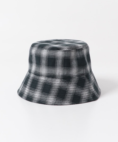 SENSE OF PLACE by URBAN RESEARCH（センスオブプレイスバイアーバンリサーチ）の「『ユニセックス』チェックバケットハットB（ハット・メンズ・BLACK/IVORY/NAVY・one）」の12枚目の写真