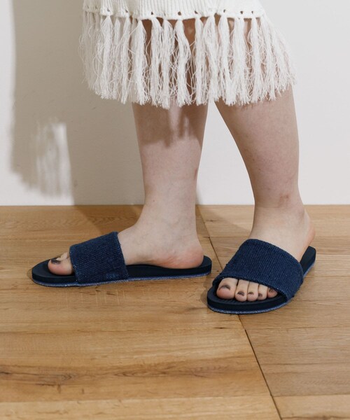 THE GOODLAND MARKET（ザグッドランドマーケット）の「indosole　Pable SLIDE 2（サンダル・レディース・Sea Salt/Black/Indigo・4/6/8）」の18枚目の写真