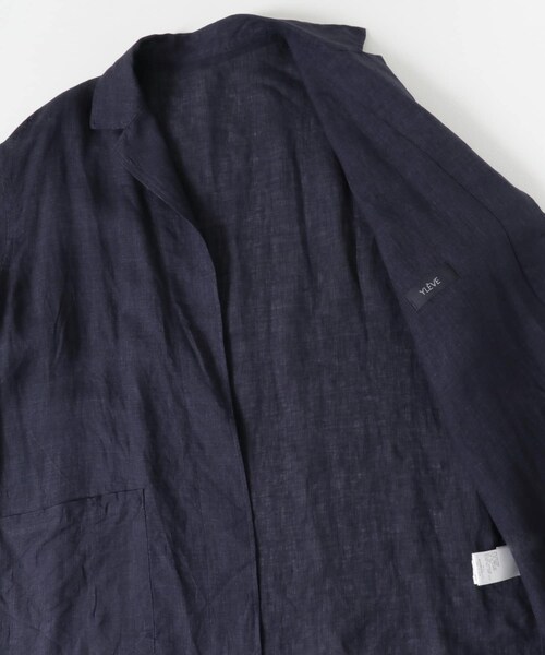 URBAN RESEARCH（アーバンリサーチ）の「YLEVE　LINEN POPLIN JACKET（テーラードジャケット・メンズ・180 KHAKI/120 NAVY・3/4）」の12枚目の写真