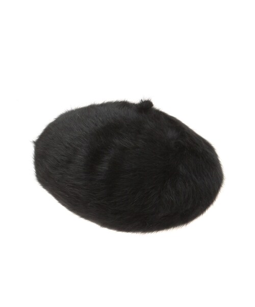 RESEXXY（リゼクシー）の「ファーベレー帽（ハンチング/ベレー帽・レディース・ホワイト/ブラック/レッド・F）」の2枚目の写真