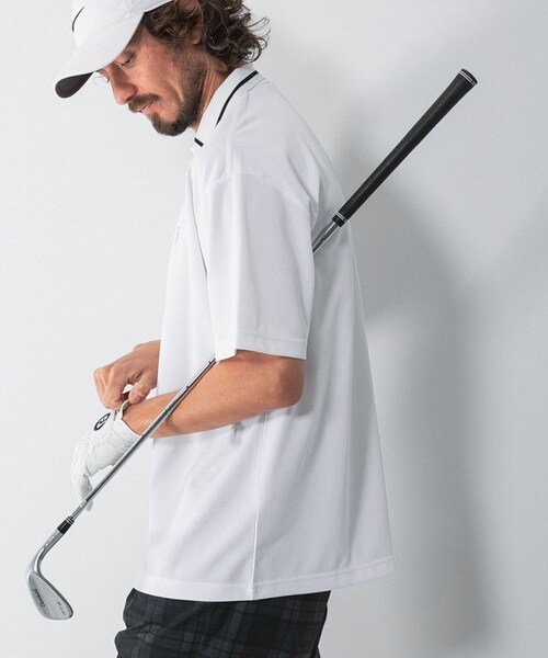 URBAN RESEARCH Sonny Label（アーバンリサーチサニーレーベル）の「OOPS　吸水速乾ラインポロシャツ（ポロシャツ・メンズ・OFF/NAVY・M/L/XL）」の7枚目の写真