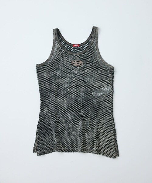 ADAM ET ROPE'（アダムエロペ）の「【DIESEL】ILENIA-UTLT MESH CAMI（キャミソール・レディース・ダークブラウン系・M/S）」の3枚目の写真