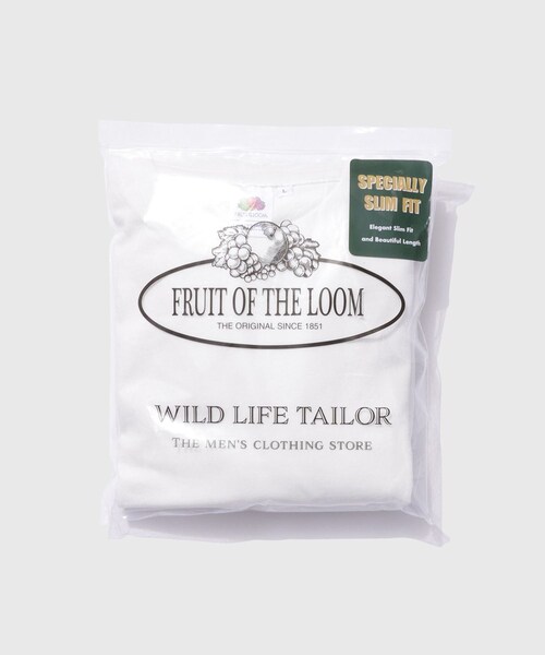 ADAM ET ROPE'(アダムエロペ)の「【FRUIT OF THE LOOM for WILD LIFE TAILOR】EX SLIM FIT 2PCS PAC TEE(Tシャツ/カットソー・メンズ・ブラック/ホワイト・L/M/S/XL)」の22枚目の写真