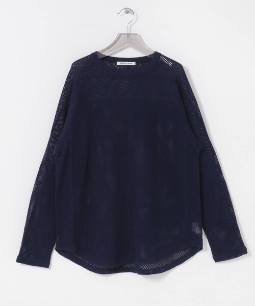 URBAN RESEARCH（アーバンリサーチ）の「SEVEN BY SEVEN　FOOTBALL KNIT T-SHIRTS LONG-SLEEVE（Tシャツ/カットソー・メンズ・030 WHITE/070 BGD/120 NAVY・L/M）」の15枚目の写真