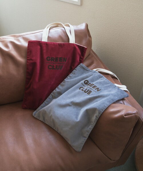 URBAN RESEARCH DOORS（アーバンリサーチドアーズ）の「『別注』beej×DOORS　ベロアトート（トートバッグ・レディース・GRAY/BURGUNDY・one）」の7枚目の写真