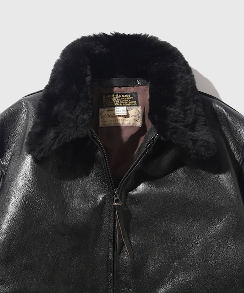 ADAM ET ROPE'(アダムエロペ)の「【BUZZ RICSONS WILLIAM GIBSON COLLECTION】BLACK G-1(ライダースジャケット・メンズ・ブラック・40/42/44)」の6枚目の写真