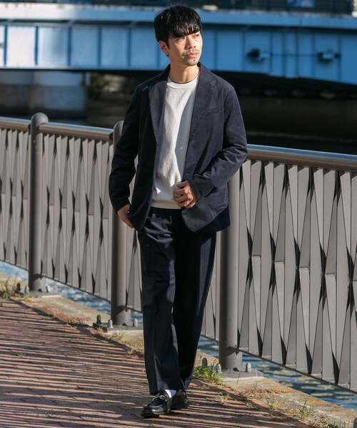 URBAN RESEARCH ROSSO（アーバンリサーチロッソ）の「『XLサイズあり』起毛カットツイルセットアップ（セットアップ・メンズ・BLACK/NAVY/BRN KHAKI・S/M/L/XL）」の4枚目の写真