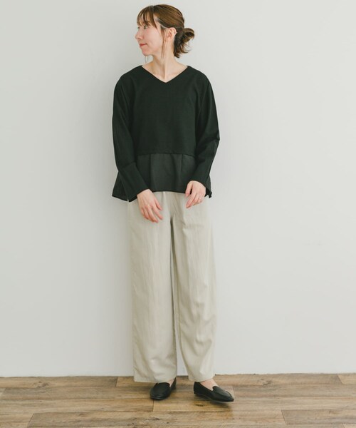 ITEMS URBANRESEARCH（アイテムズ アーバンリサーチ）の「カットミラノドッキングプルオーバー（Tシャツ/カットソー・レディース・BORDER/OFF/BLK・FREE）」の16枚目の写真