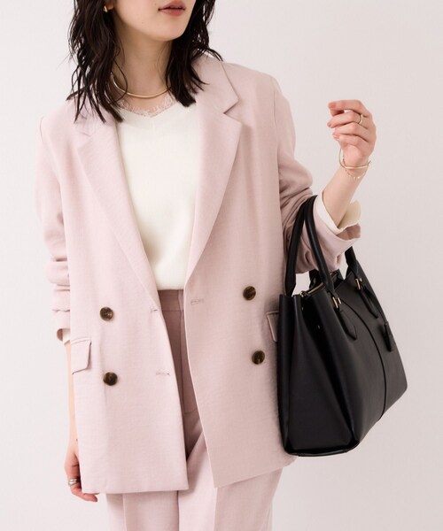 VIS(ビス)の「【COHINA×VIS】チャーム付き2WAYトートバッグ/A4対応・軽量(トートバッグ・レディース・ブラック/キナリ/ベージュ・F)」の21枚目の写真