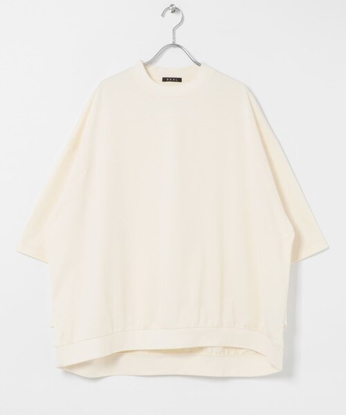 EKAL（エカル）の「『UR TECH ひやサラクール』ドロップショルダーTシャツ（Tシャツ/カットソー・レディース・ホワイト/ブラック/ネイビー・One）」の12枚目の写真