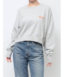 Ungrid | バックプリントショートスウェット(スウェット)