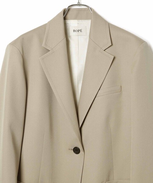 ROPE'（ロペ）の「OVER BLEZER（テーラードジャケット・レディース・ベージュ/ネイビー・36/38）」の8枚目の写真