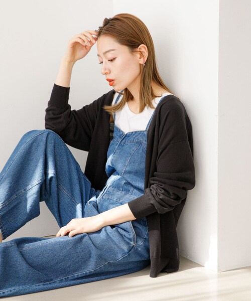 URBAN RESEARCH Sonny Label（アーバンリサーチサニーレーベル）の「『接触冷感/UVカット』クールミストカーディガン（カーディガン/ボレロ・レディース・L.グレー/オフ/ミント/ブラック・FREE）」の2枚目の写真