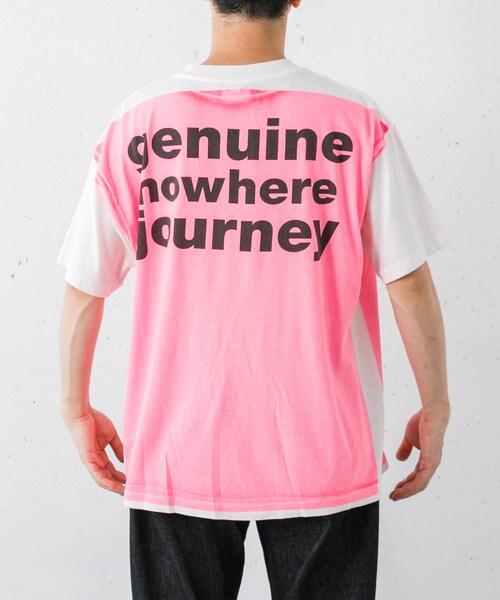 URBAN RESEARCH（アーバンリサーチ）の「SAINT M××××××　BAPE HANDPRINT（Tシャツ/カットソー・メンズ・WHT/PNK・M/L/XL）」の3枚目の写真