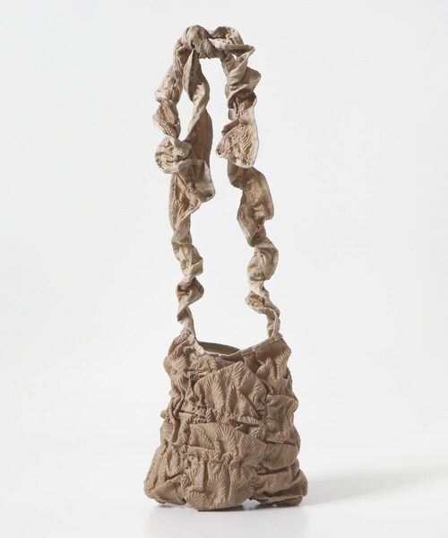 URBAN RESEARCH Sonny Label（アーバンリサーチサニーレーベル）の「Casselini　スクエアギャザーショルダーバッグ（ショルダーバッグ・レディース・ブラック/ホワイト/ベージュ・one）」の12枚目の写真