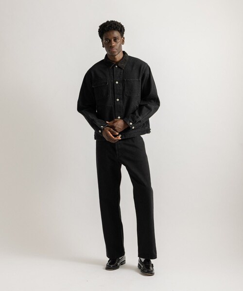 Saturdays NYC（サタデーズ ニューヨークシティ ）の「Antoine Coverall Jacket（デニムジャケット・レディース・ブラック/ブルー・L/M/S/XL）」の22枚目の写真